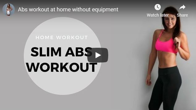 Abs workout at home without equipment
