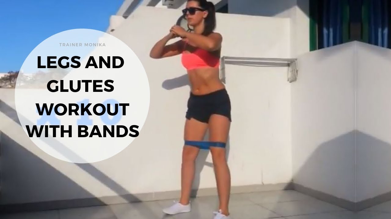 Resistance band workout for glutes and legs (at home)