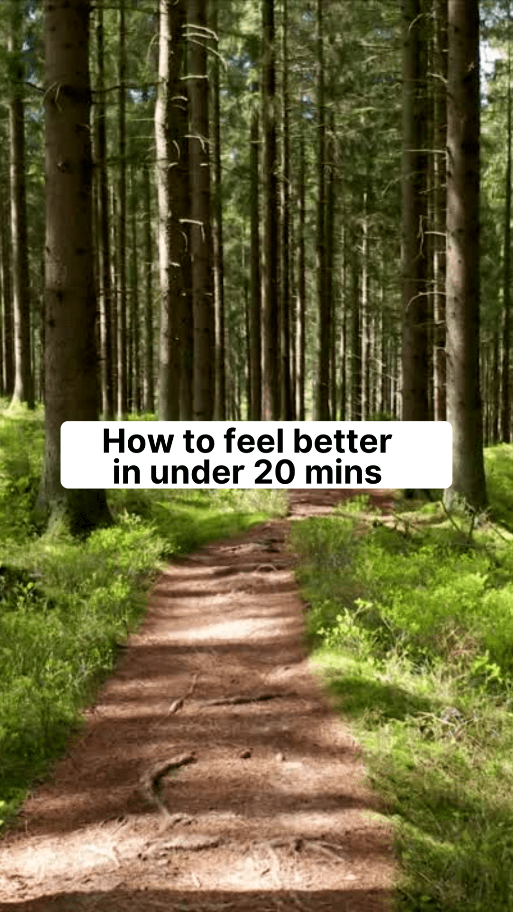 How to feel better in under 20&nbsp;minutes
